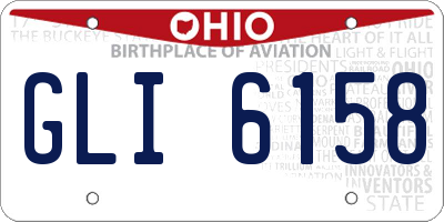 OH license plate GLI6158
