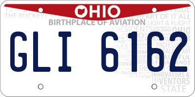 OH license plate GLI6162