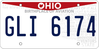 OH license plate GLI6174