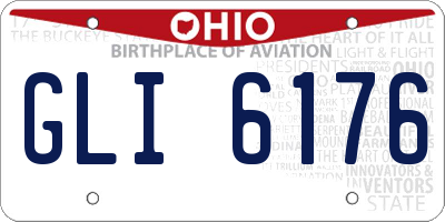OH license plate GLI6176
