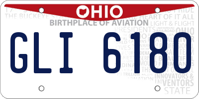 OH license plate GLI6180