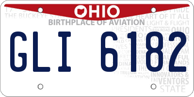 OH license plate GLI6182