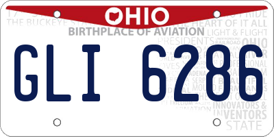OH license plate GLI6286