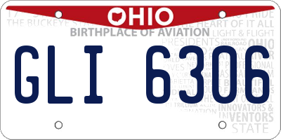OH license plate GLI6306