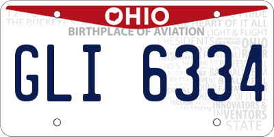 OH license plate GLI6334