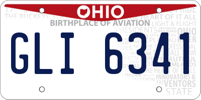 OH license plate GLI6341