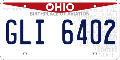 OH license plate GLI6402