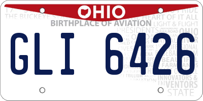 OH license plate GLI6426