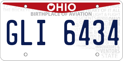 OH license plate GLI6434