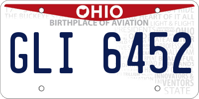 OH license plate GLI6452