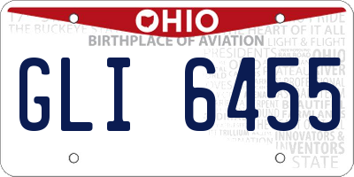 OH license plate GLI6455