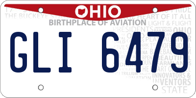 OH license plate GLI6479