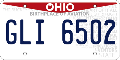 OH license plate GLI6502