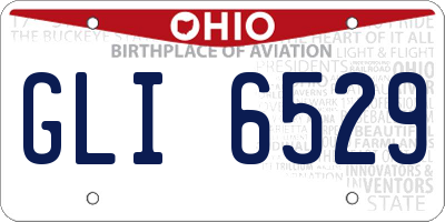 OH license plate GLI6529