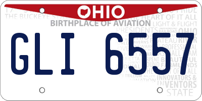 OH license plate GLI6557