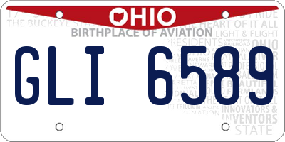 OH license plate GLI6589