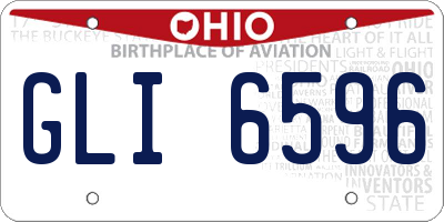 OH license plate GLI6596