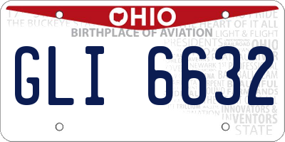 OH license plate GLI6632