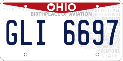 OH license plate GLI6697