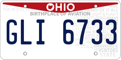 OH license plate GLI6733