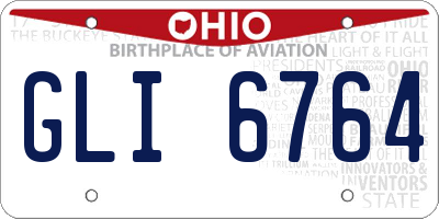 OH license plate GLI6764