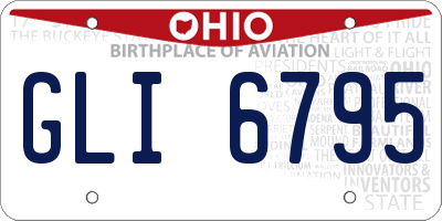 OH license plate GLI6795
