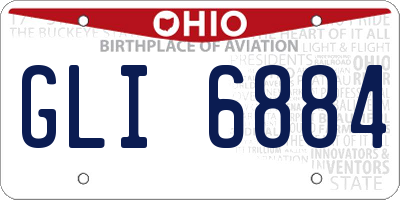 OH license plate GLI6884
