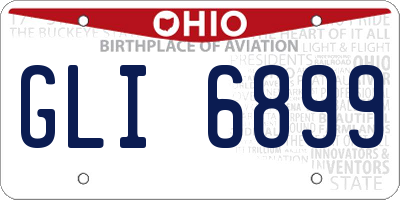 OH license plate GLI6899