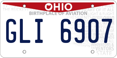 OH license plate GLI6907