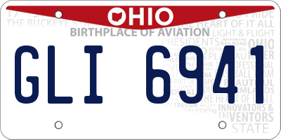 OH license plate GLI6941