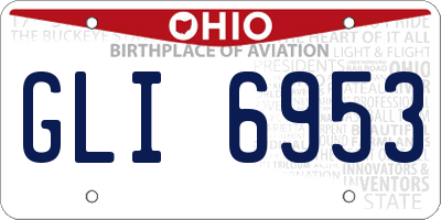 OH license plate GLI6953