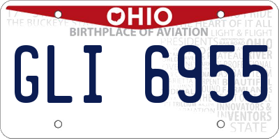 OH license plate GLI6955