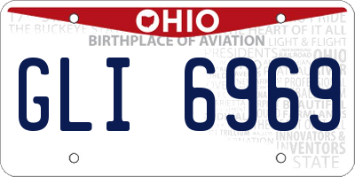 OH license plate GLI6969