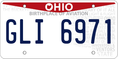 OH license plate GLI6971