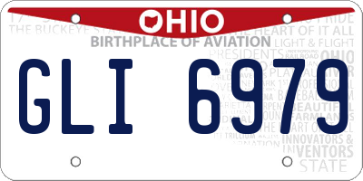 OH license plate GLI6979