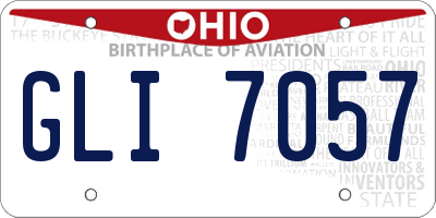 OH license plate GLI7057