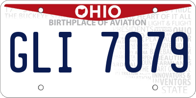 OH license plate GLI7079