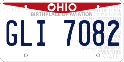OH license plate GLI7082