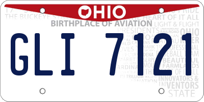 OH license plate GLI7121