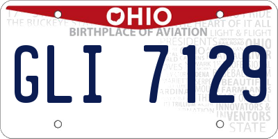 OH license plate GLI7129