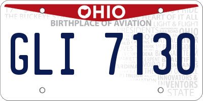 OH license plate GLI7130