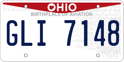 OH license plate GLI7148