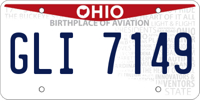 OH license plate GLI7149