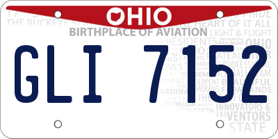 OH license plate GLI7152