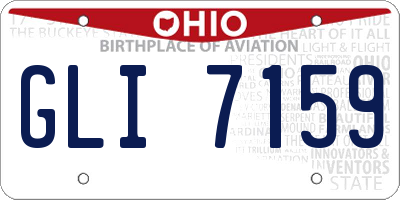 OH license plate GLI7159
