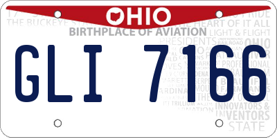 OH license plate GLI7166