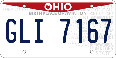 OH license plate GLI7167