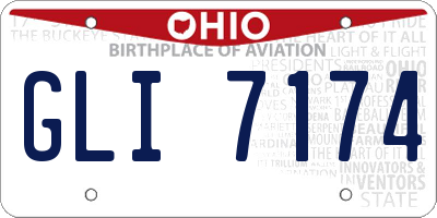 OH license plate GLI7174