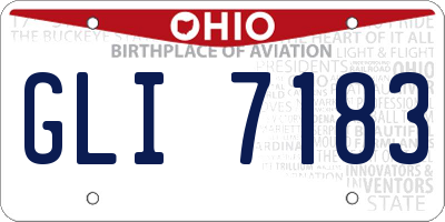 OH license plate GLI7183