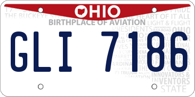 OH license plate GLI7186